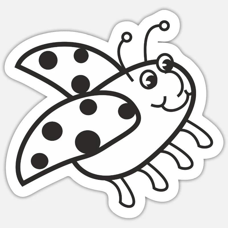 Derpy Ladybug, Fly Away Home! Sticker size S (10 x 10 cm)