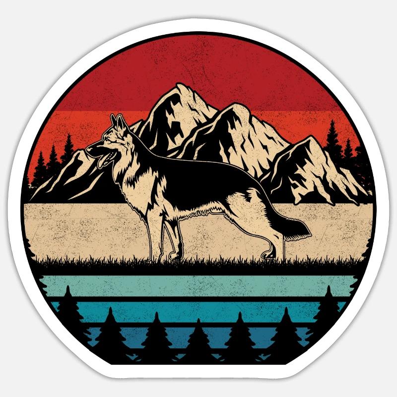 German Shepherd Sticker size S (10 x 10 cm)