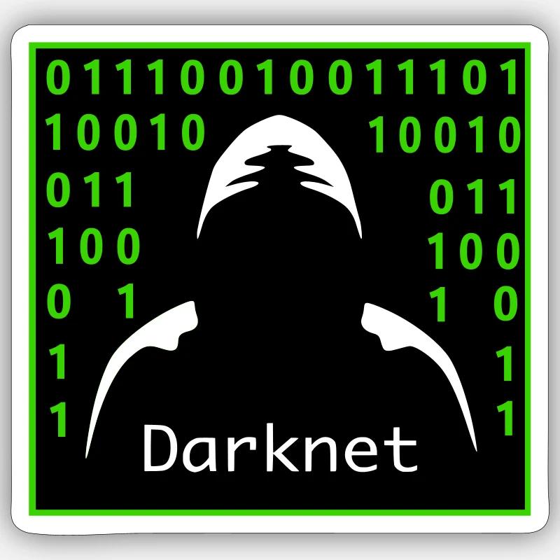 Darknet - Sticker size S (10 x 10 cm) - white matte
