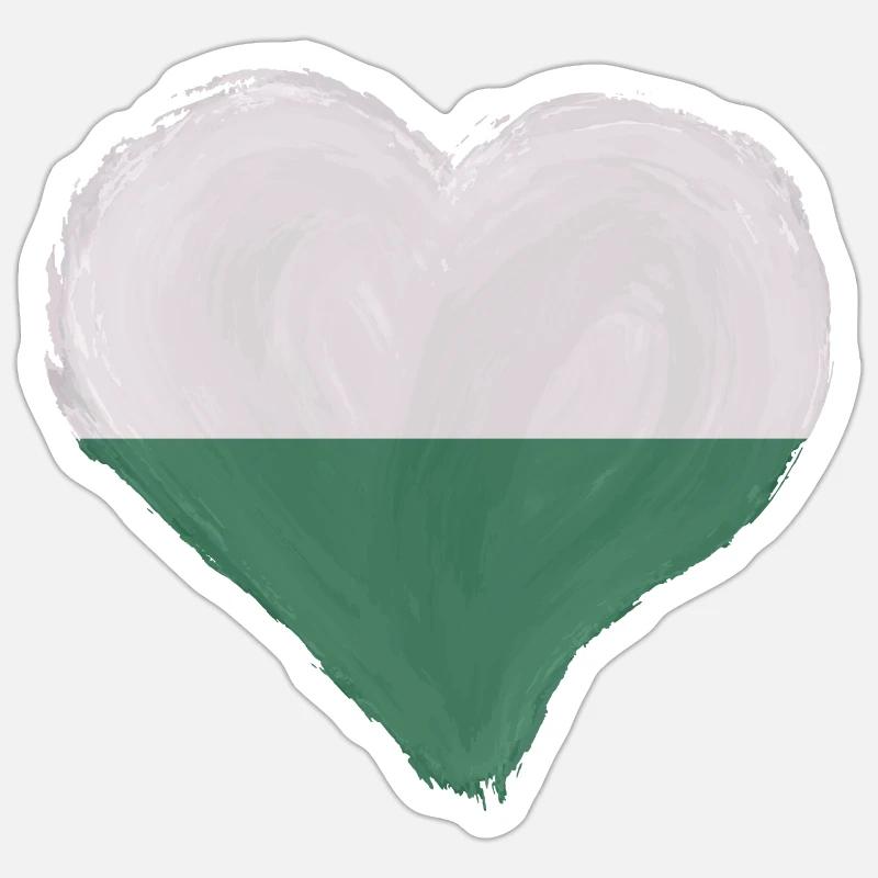 Drapeau de Saxe Drapeau saxon Ossi Holiday SN Sticker taille S (10 x 10 cm)