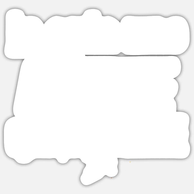 maîtresse qui déchire - Sticker taille S (10 x 10 cm) - blanc mat
