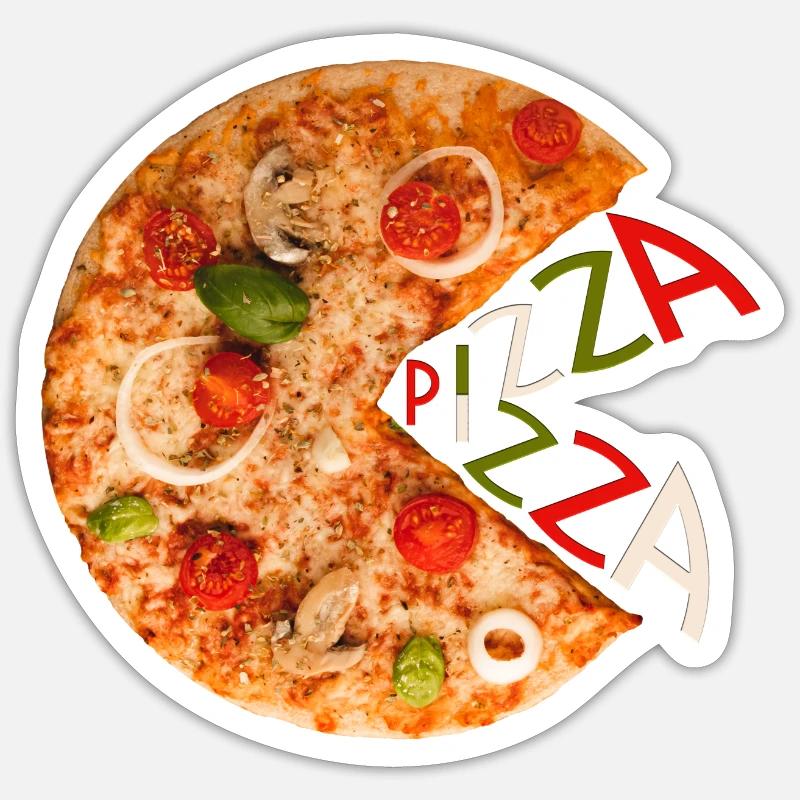 Pizza Pizza - Sticker size S (10 x 10 cm) - white matte
