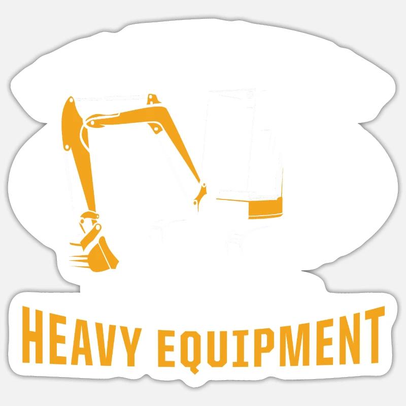 Construction machinery operator Excavator driver Excavator driver Construction workers Sticker size S (10 x 10 cm)