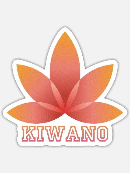 „KIWANO FIRST“ - Sticker Größe S (10 x 10 cm) - Mattweiß