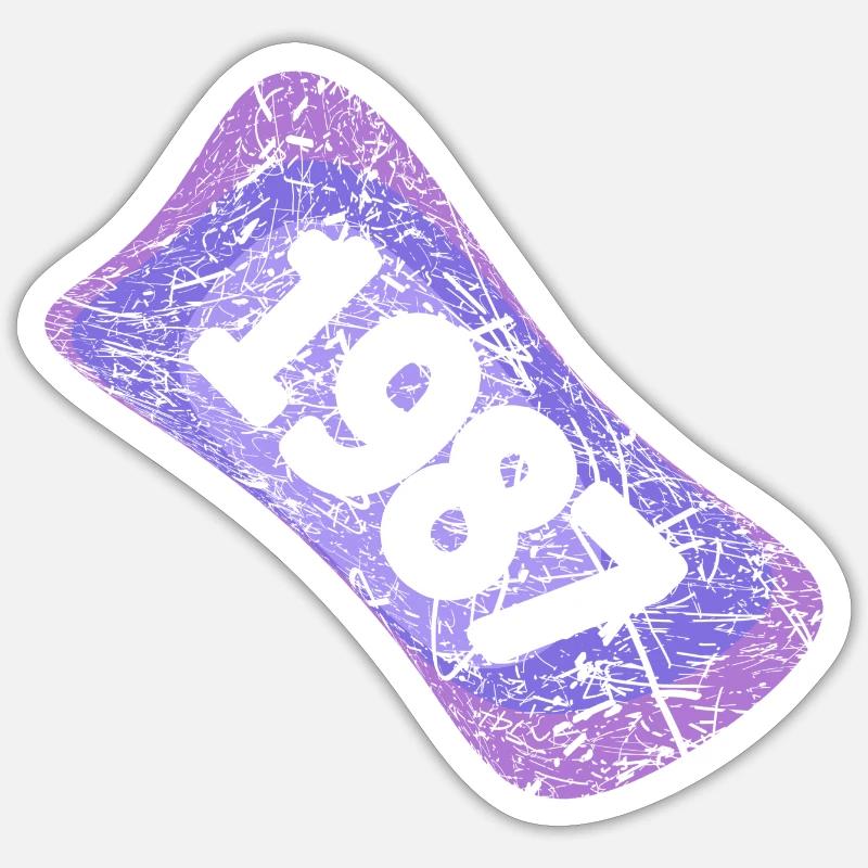 Class reunion 1987 Sticker size S (10 x 10 cm)