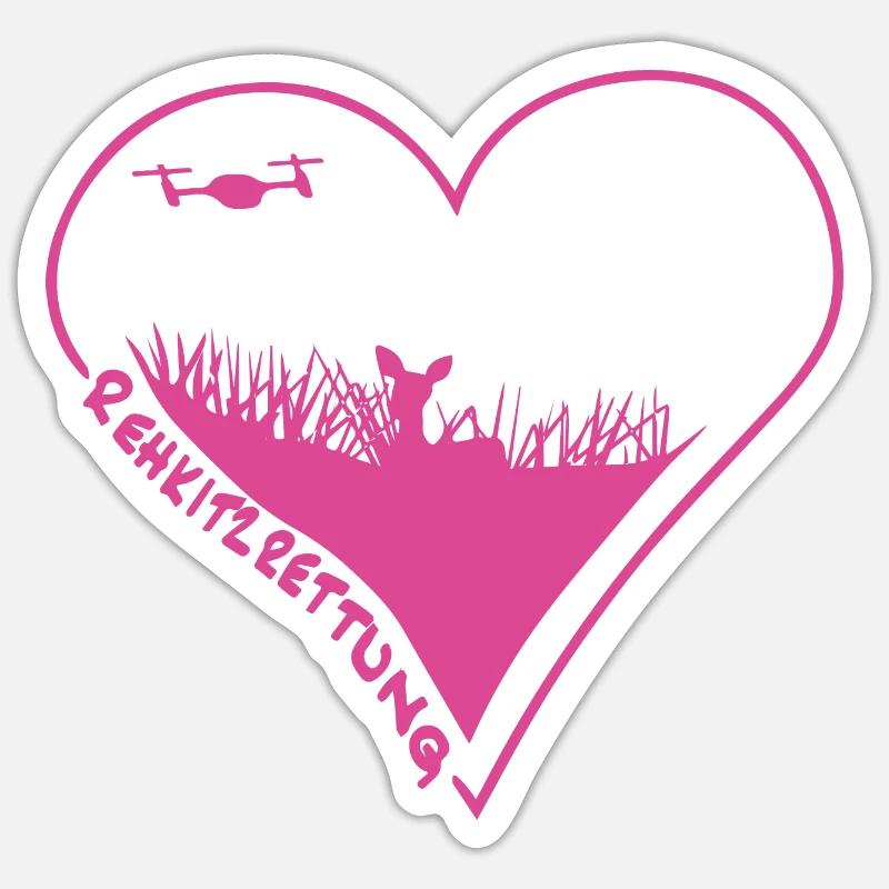 Kitzretter Sticker Größe S (10 x 10 cm)