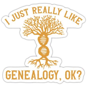 Genealogy Genealogy Genealogist - Sticker size S (10 x 10 cm) - white matte - Front