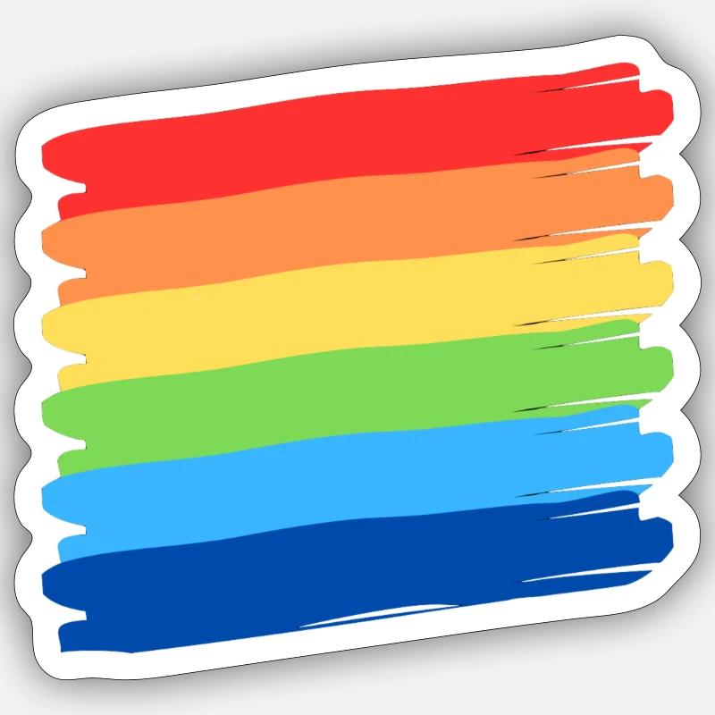 Rainbow Pride Sticker Größe S (10 x 10 cm)
