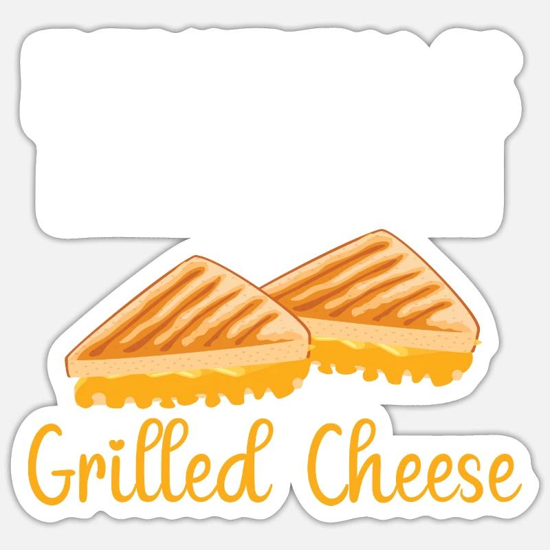 Everything is better with grilled cheese Sticker size S (10 x 10 cm)