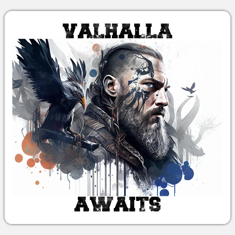 Valhalla vous attend Sticker taille S (10 x 10 cm)