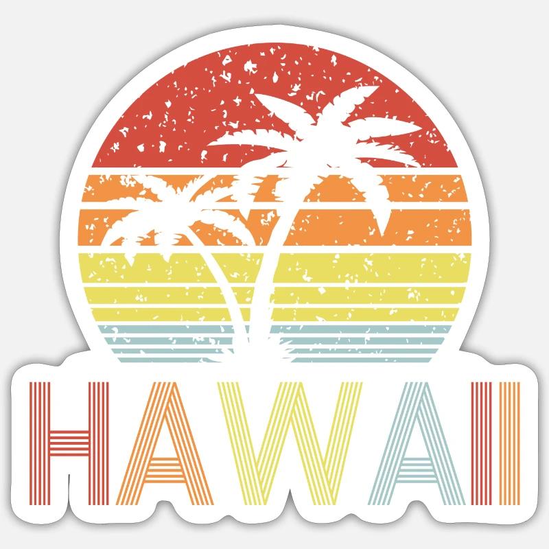 Hawaï Sticker taille S (10 x 10 cm)