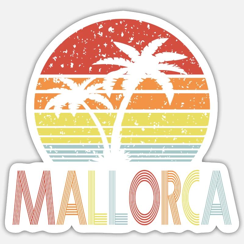 Majorca - Sticker size S (10 x 10 cm) - white matte