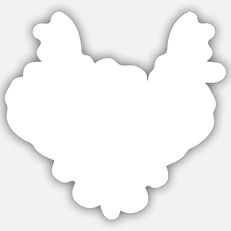 Je suis riche - Sticker taille S (10 x 10 cm) - blanc mat