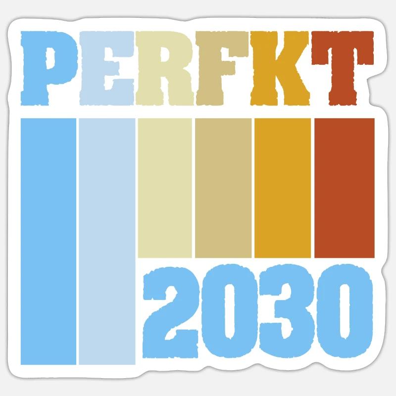 Witzig 2030 Sticker Größe S (10 x 10 cm)