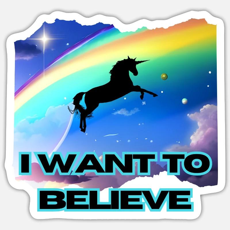 Ich will glauben Sticker Größe S (10 x 10 cm)