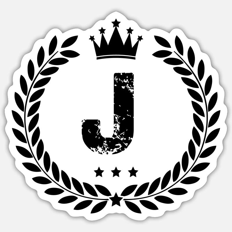 Escudo de armas J Pegatina