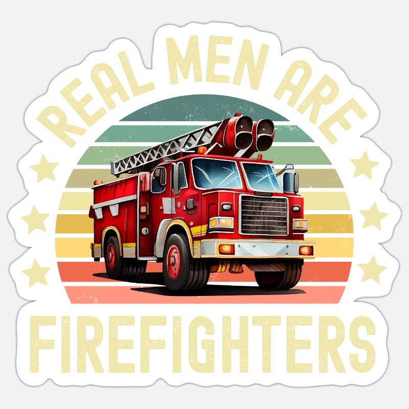 Firefighter Fire Brigade - Sticker size S (10 x 10 cm) - white matte