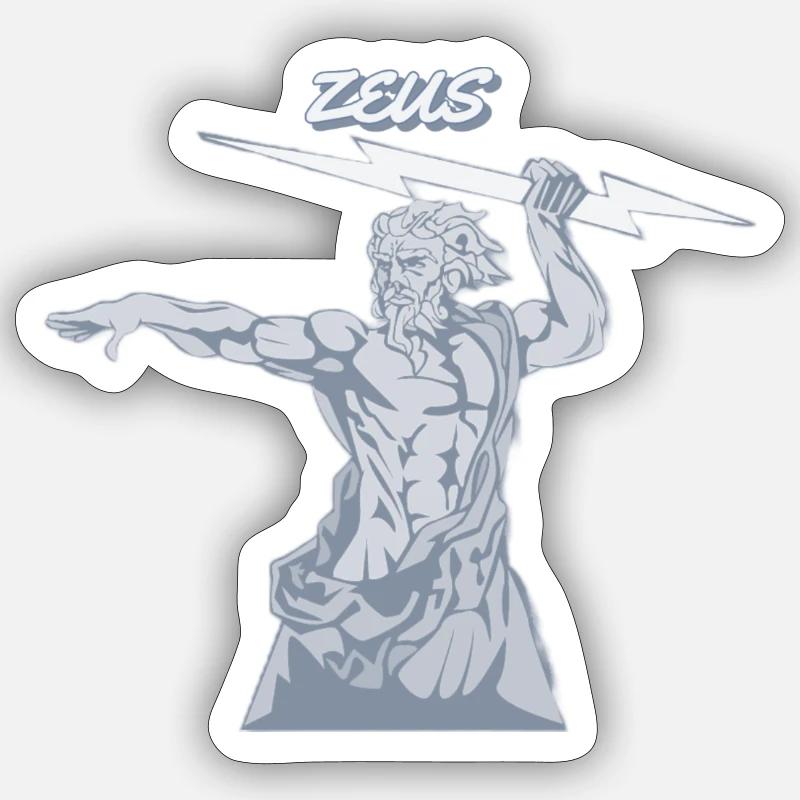 Zeus Sticker size S (10 x 10 cm)