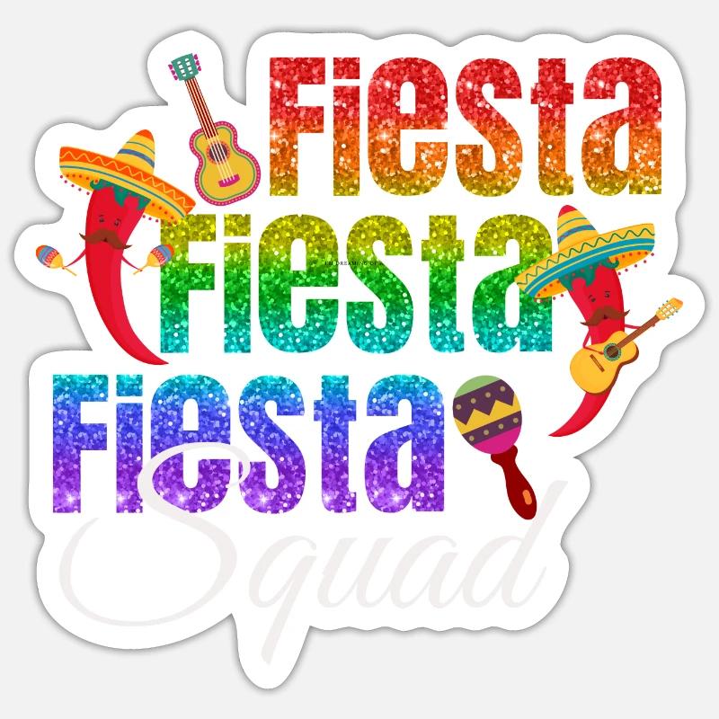 fiesta squad cinco de mayo Sticker size S (10 x 10 cm)