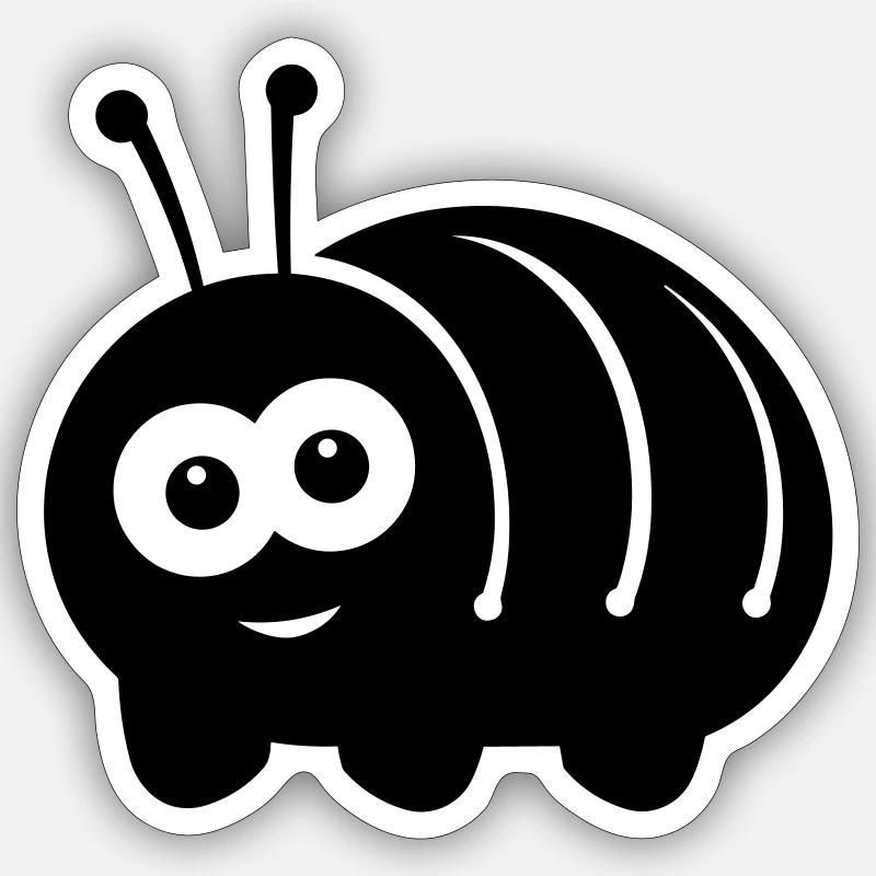 Caterpillar Sticker size S (10 x 10 cm)