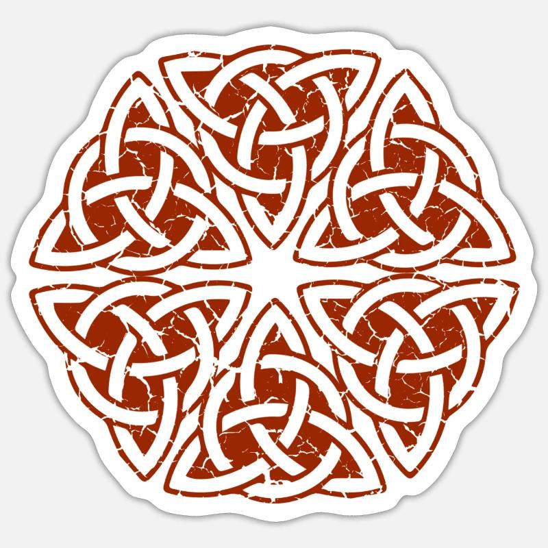 Celtic mandala - Sticker size S (10 x 10 cm) - white matte