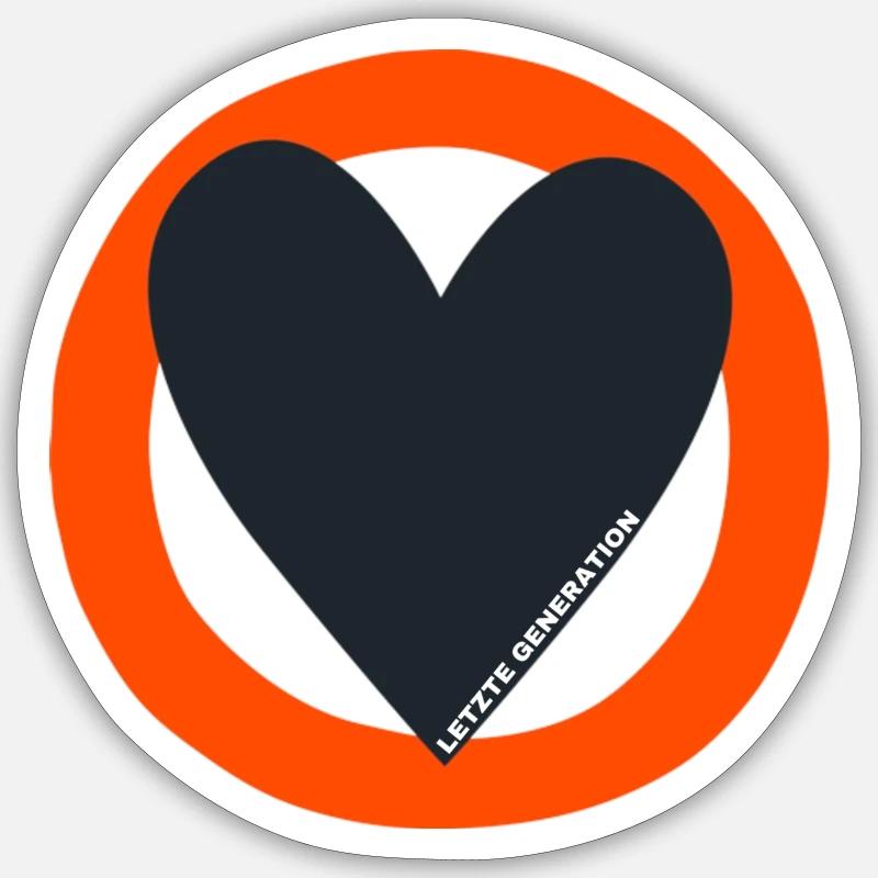 Letzte Generation - Sticker Größe S (10 x 10 cm) - Mattweiß