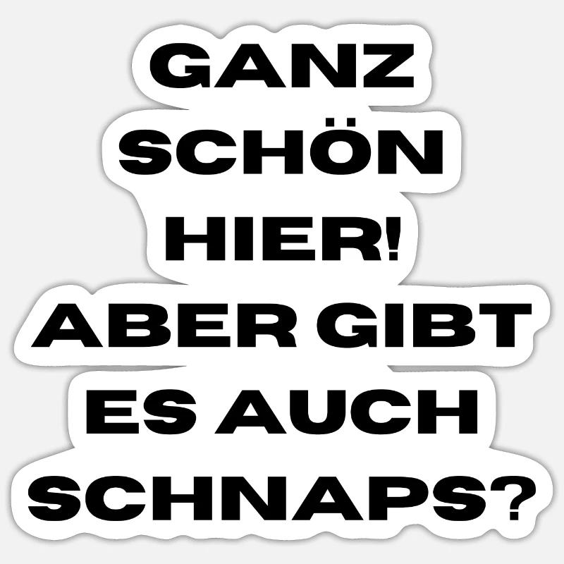 Schnaps Sticker Größe S (10 x 10 cm)