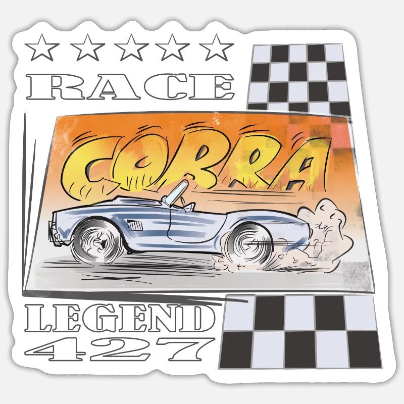 AC Cobra Comic Legend Gift Sticker size S (10 x 10 cm)
