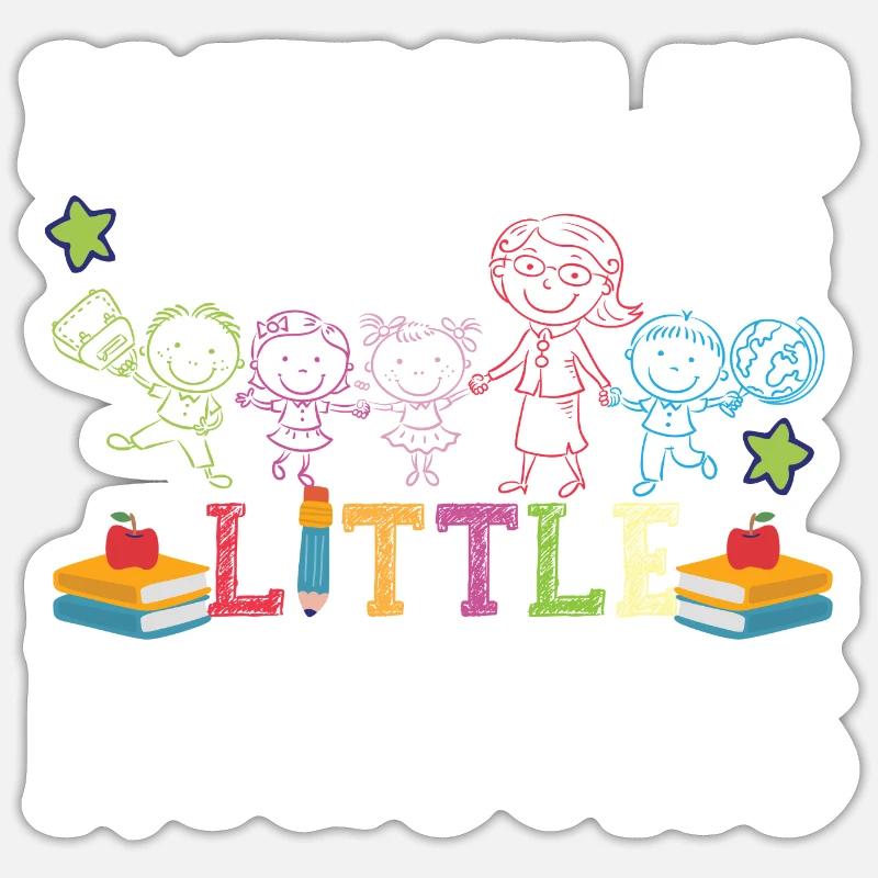 Cute Teaching Apparel Sticker size S (10 x 10 cm)