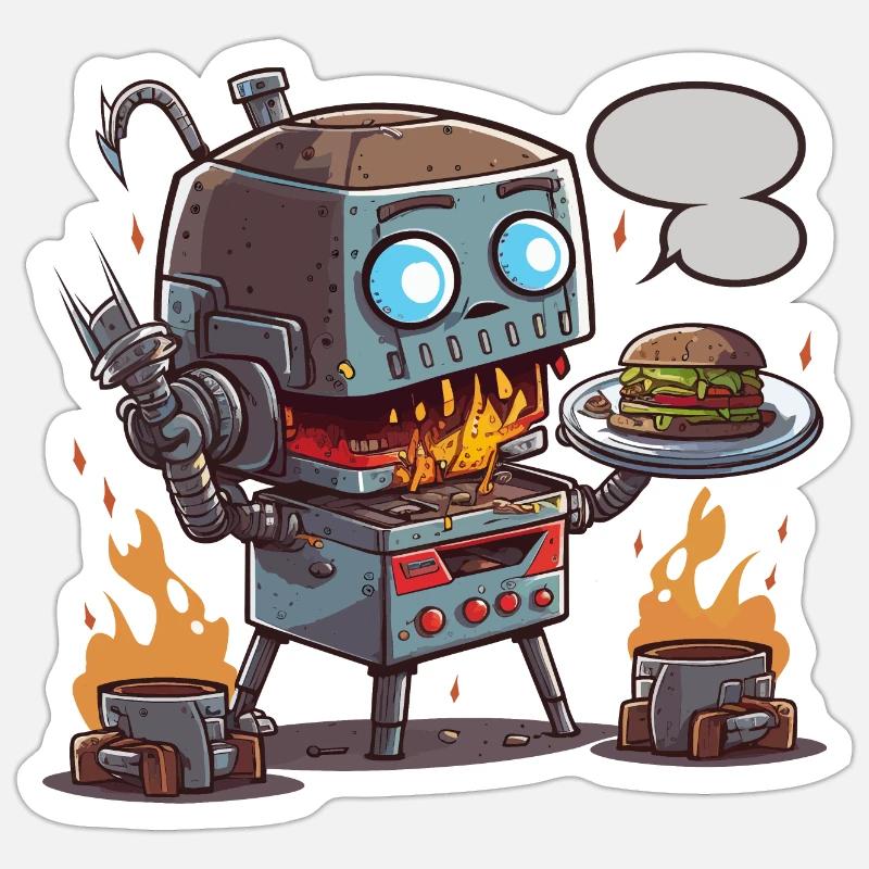 Bot de grillade Sticker taille S (10 x 10 cm)