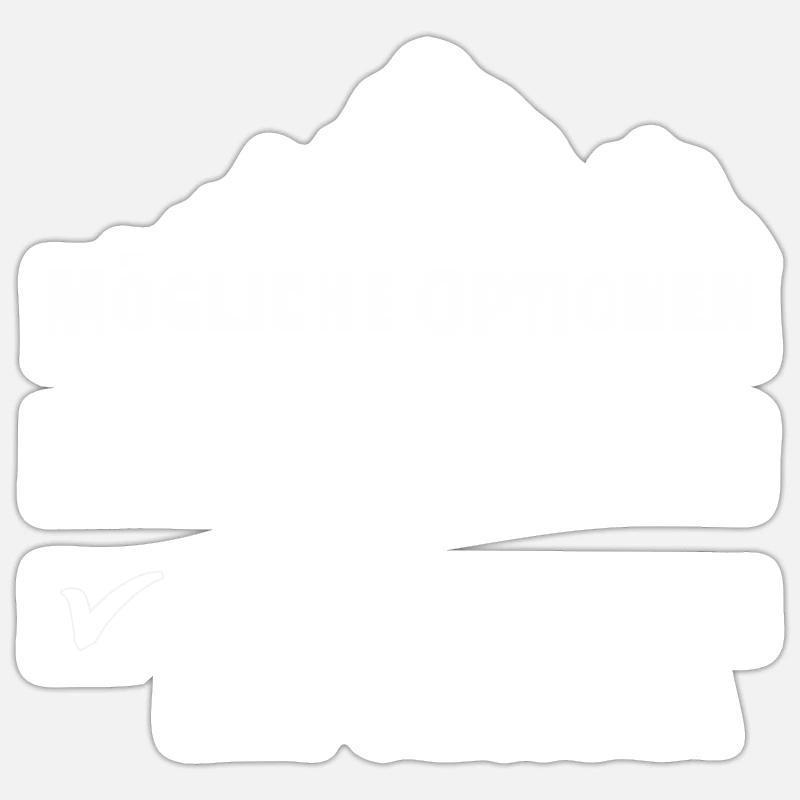 Bergsteigen claudia - Sticker Größe S (10 x 10 cm) - Mattweiß
