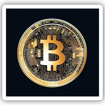 Coin - Sticker Größe S (10 x 10 cm) - Mattweiß - Vorne