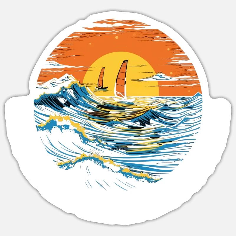Freestyle Windsurfing Sticker size S (10 x 10 cm)