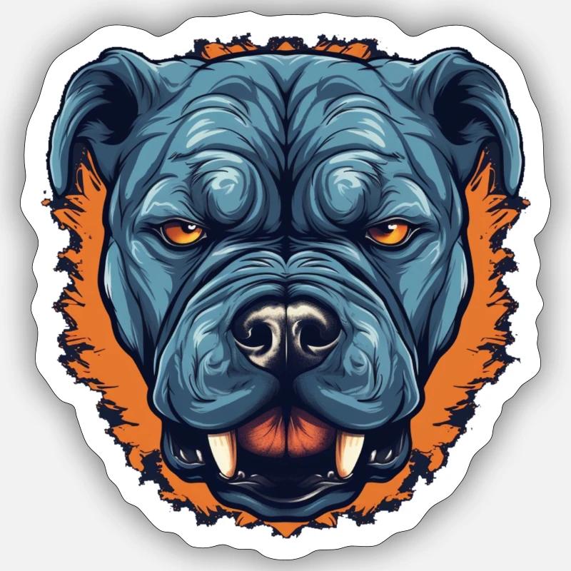Pitbull Sticker taille S (10 x 10 cm)
