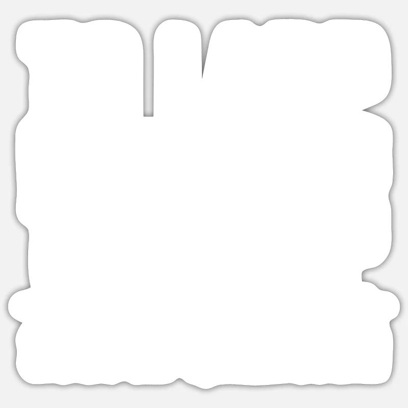 To larp or not to larp That's a stupid question - Sticker size S (10 x 10 cm) - white matte