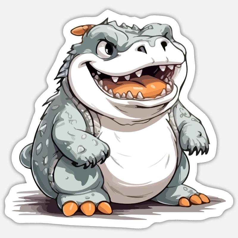 Bloki le streum - Sticker size S (10 x 10 cm) - white matte