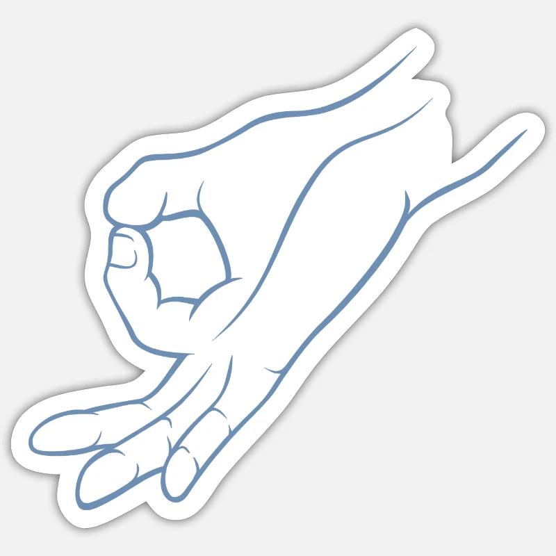 Trou de signalisation manuelle dans un jeu d’enfant Sticker taille S (10 x 10 cm)