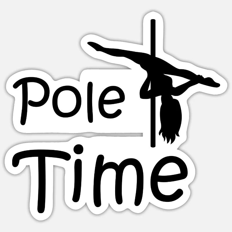 Danse Danse Musique - Sticker taille S (10 x 10 cm) - blanc mat