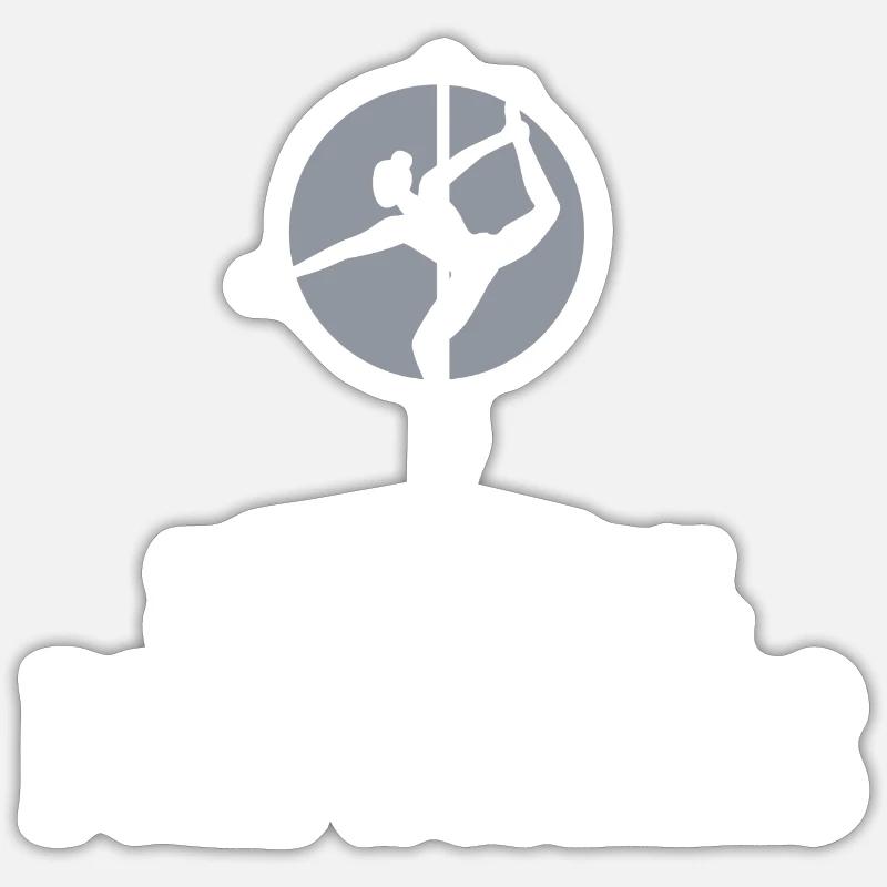 Dancing Dance Music - Sticker Größe S (10 x 10 cm) - Mattweiß