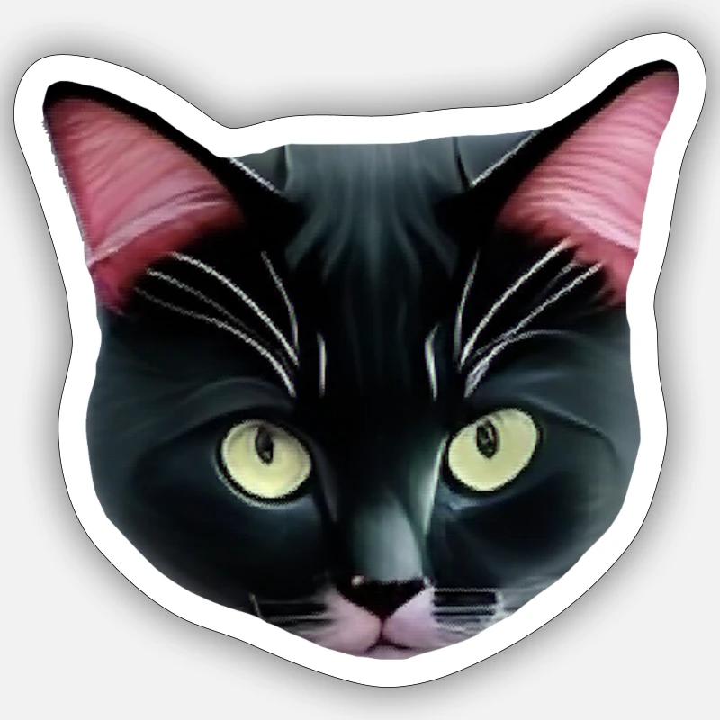 Kater Sticker Größe S (10 x 10 cm)