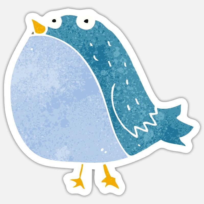 Vogel Sticker Größe S (10 x 10 cm)