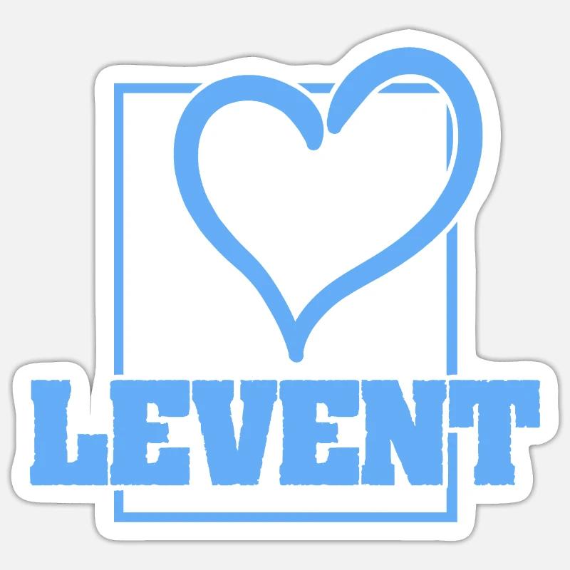 Bachelor Levent - Sticker taille S (10 x 10 cm) - blanc mat