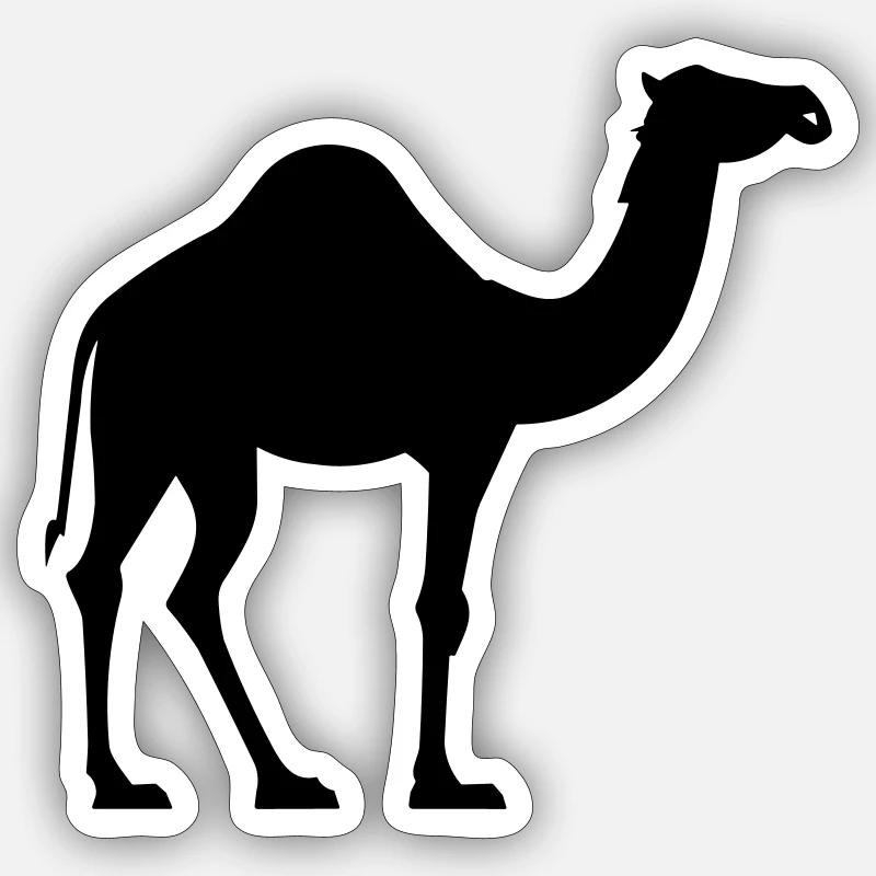Kamel Sticker Größe S (10 x 10 cm)
