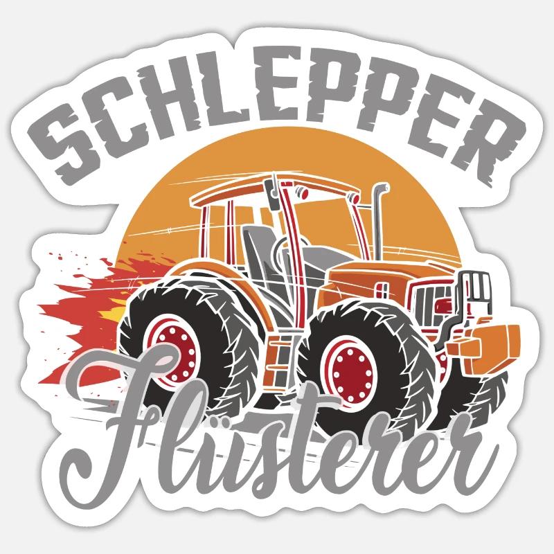 Schlepper Flüsterer Sticker Größe S (10 x 10 cm)
