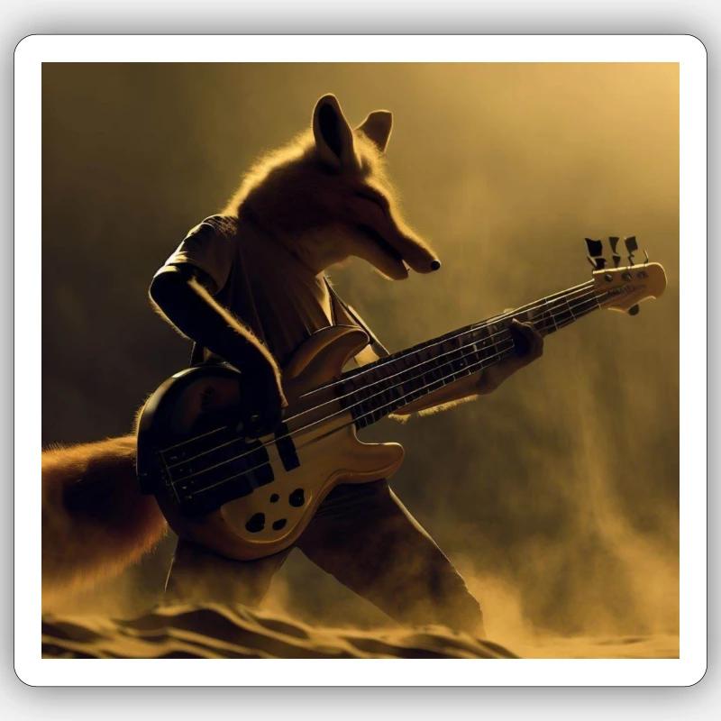 Fresh Fox - Sticker Größe S (10 x 10 cm) - Mattweiß