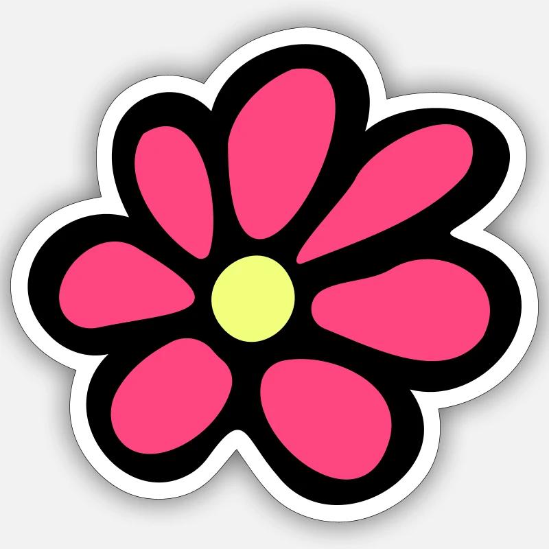 Gänseblümchen - Sticker Größe S (10 x 10 cm) - Mattweiß