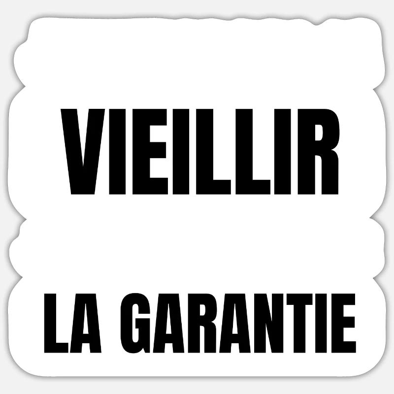 j'appelle pas ça vieillir - Sticker taille S (10 x 10 cm) - blanc mat