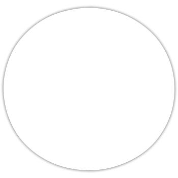 Letter o - Sticker size S (10 x 10 cm) - white matte - Front