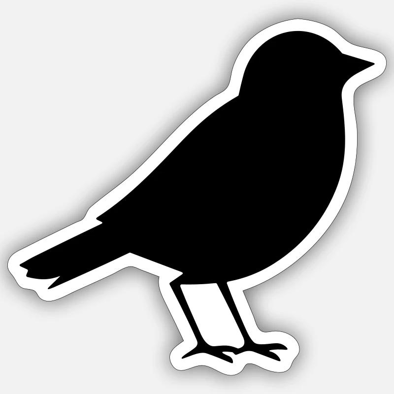 Petit oiseau Sticker taille S (10 x 10 cm)