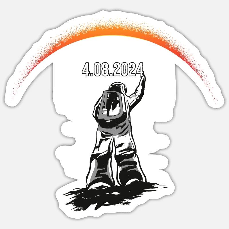 Total Solar Eclipse 2024 - America Totality Sticker size S (10 x 10 cm)